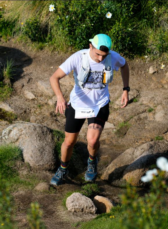 Iván corriendo en el Trail Peñalara